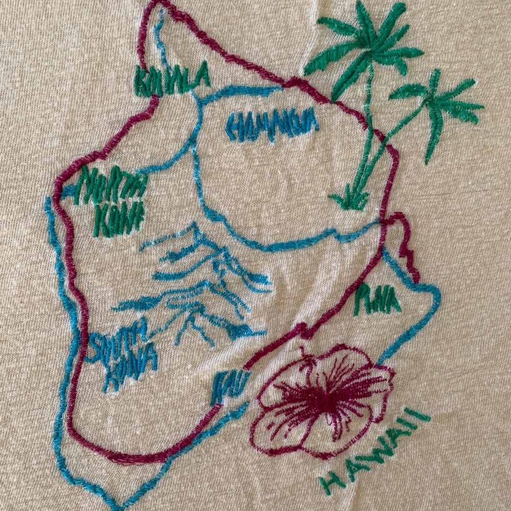 Free People Embroidered Hawaii Shirt